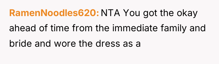 RamenNoodles620 NTA You got the okay ahead of time from...