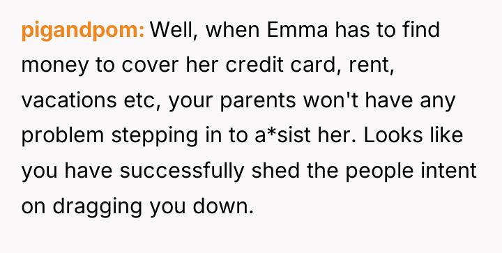 pigandpom Well, when Emma has to find money to cover...