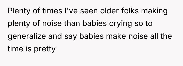 Plenty of times I've seen older folks making plenty of...