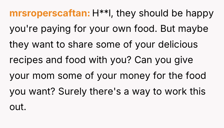mrsroperscaftan H**l, they should be happy you're paying for your...