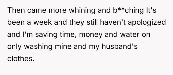 Then came more whining and b**ching It's been a week...