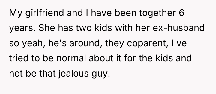 My girlfriend and I have been together 6 years. She...