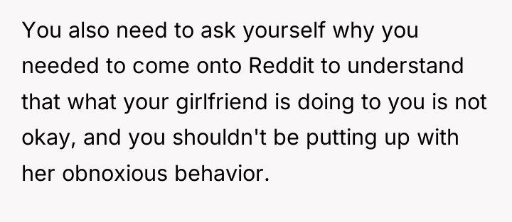 You also need to ask yourself why you needed to...