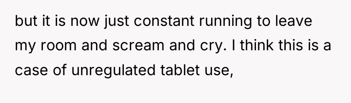 but it is now just constant running to leave my...