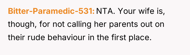 Bitter-Paramedic-531 NTA. Your wife is, though, for not calling her...