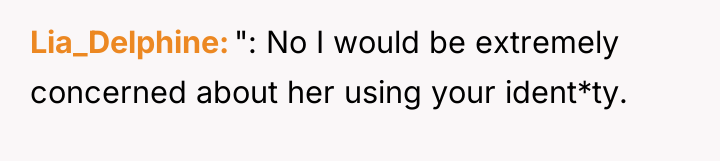 Lia_Delphine ": No I would be extremely concerned about her...
