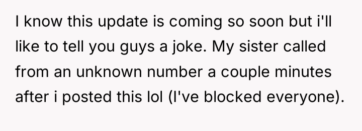 I know this update is coming so soon but i'll...