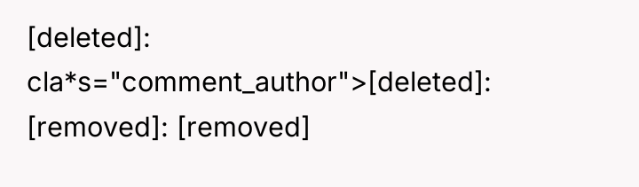 [deleted] cla*s="comment_author">[deleted]: [removed]: [removed]