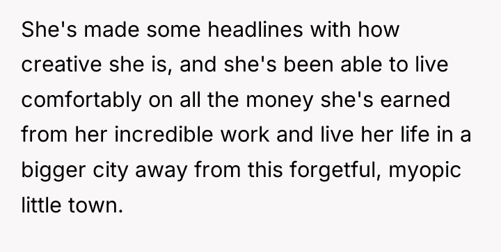 She's made some headlines with how creative she is, and...