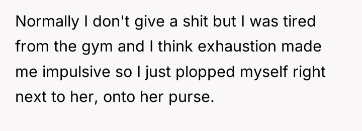 Normally I don't give a shit but I was tired...