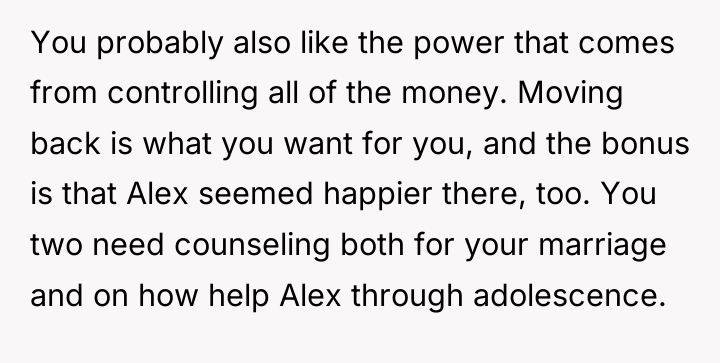 You probably also like the power that comes from controlling...