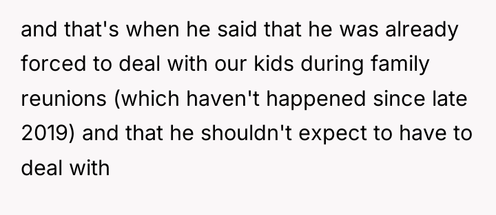 and that's when he said that he was already forced...