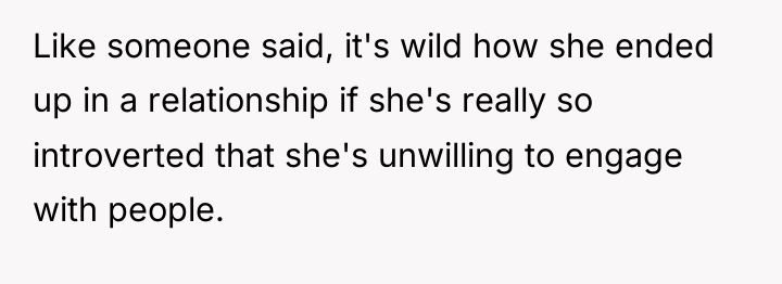 Like someone said, it's wild how she ended up in...