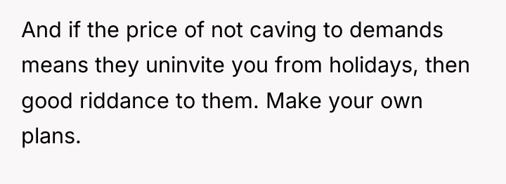 And if the price of not caving to demands means...