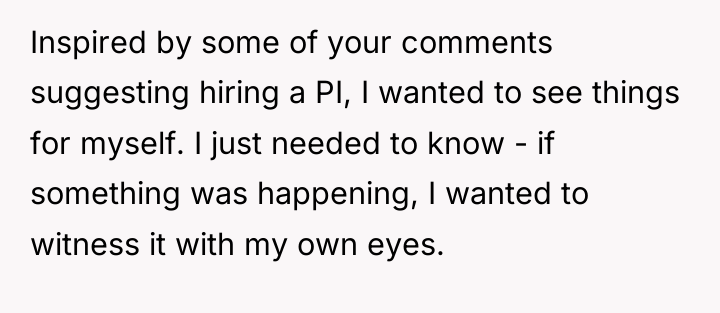 Inspired by some of your comments suggesting hiring a PI,...
