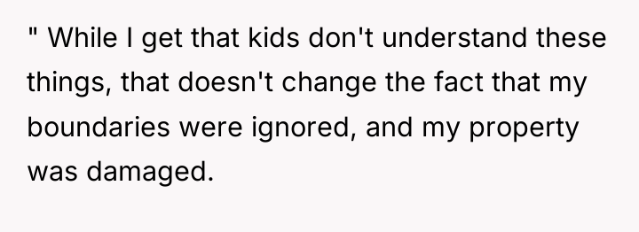 " While I get that kids don't understand these things,...