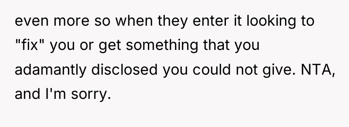 even more so when they enter it looking to "fix"...
