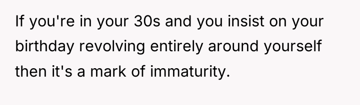 If you're in your 30s and you insist on your...