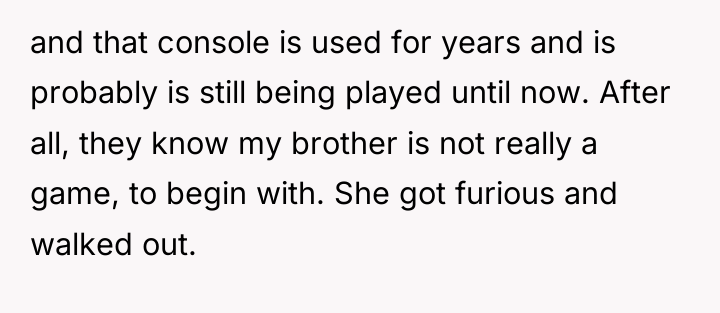 and that console is used for years and is probably...