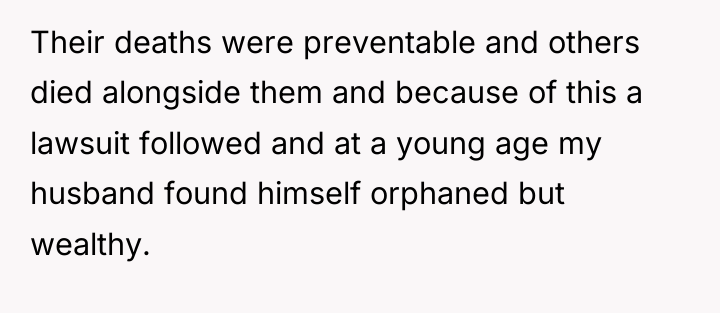 Their deaths were preventable and others died alongside them and...