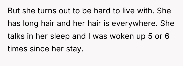 But she turns out to be hard to live with....