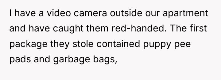 I have a video camera outside our apartment and have...