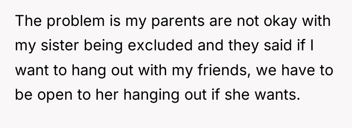 The problem is my parents are not okay with my...