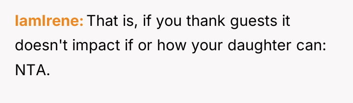 IamIrene That is, if you thank guests it doesn't impact...