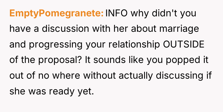 EmptyPomegranete INFO why didn't you have a discussion with her...