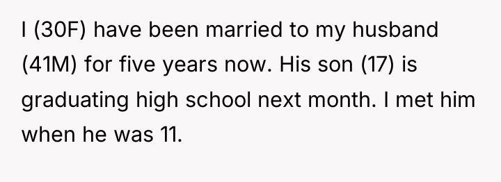 I (30F) have been married to my husband (41M) for...