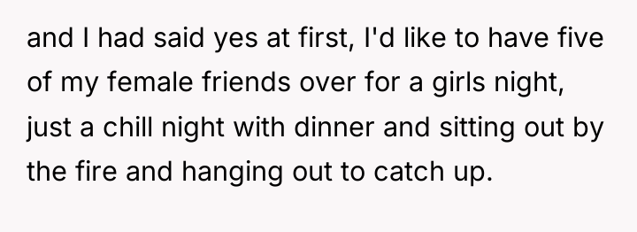 and I had said yes at first, I'd like to...