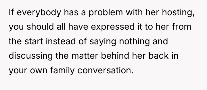 If everybody has a problem with her hosting, you should...