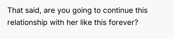 That said, are you going to continue this relationship with...