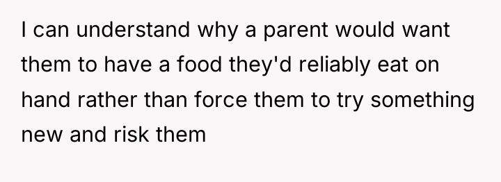 I can understand why a parent would want them to...