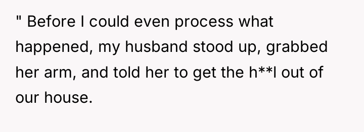 " Before I could even process what happened, my husband...