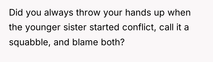 Did you always throw your hands up when the younger...