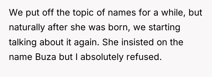 We put off the topic of names for a while,...