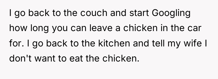 I go back to the couch and start Googling how...