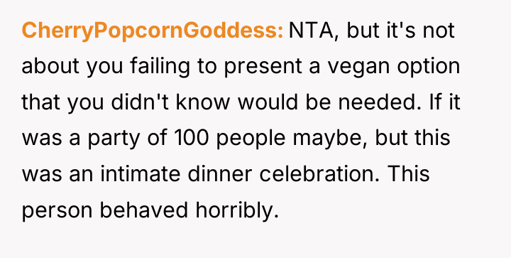 CherryPopcornGoddess NTA, but it's not about you failing to present...