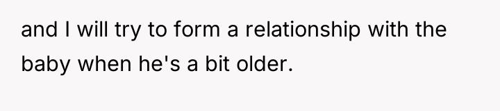 and I will try to form a relationship with the...