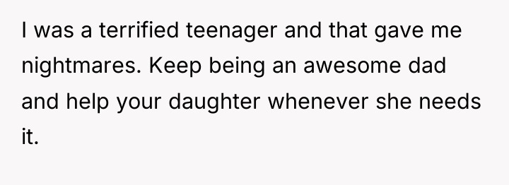 I was a terrified teenager and that gave me nightmares....
