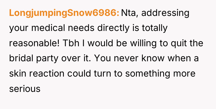 LongjumpingSnow6986 Nta, addressing your medical needs directly is totally reasonable!...