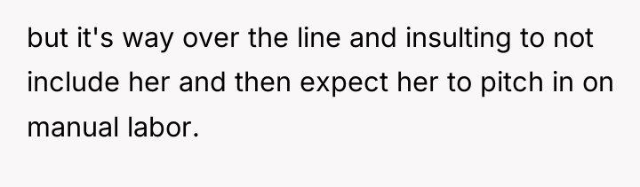 but it's way over the line and insulting to not...