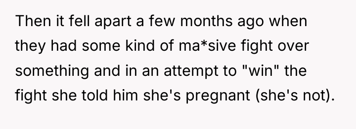 Then it fell apart a few months ago when they...