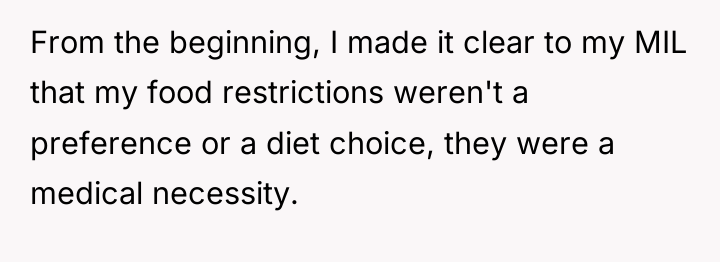 From the beginning, I made it clear to my MIL...