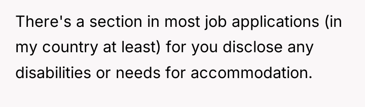 There's a section in most job applications (in my country...
