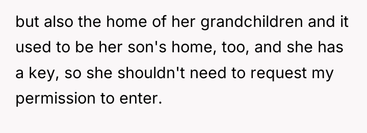 but also the home of her grandchildren and it used...