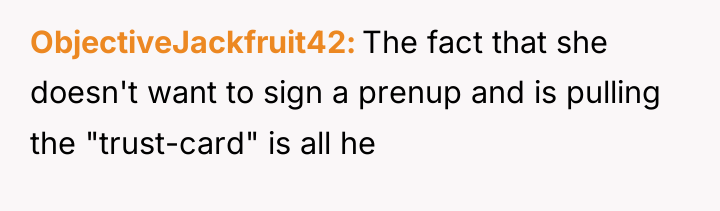 ObjectiveJackfruit42 The fact that she doesn't want to sign a...