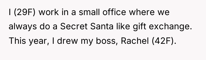 I (29F) work in a small office where we always...