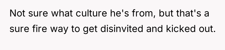 Not sure what culture he's from, but that's a sure...